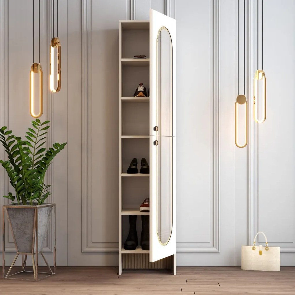 Palermo előszobafal, krém-tölgy, 45 cm – TR845HCT4240
