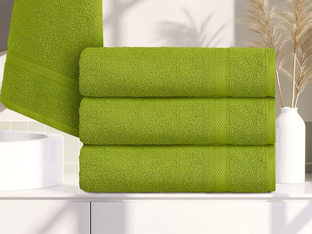 CLARYSSE ELEGANCE törölköző 70x140 cm zöld, 100% pamut