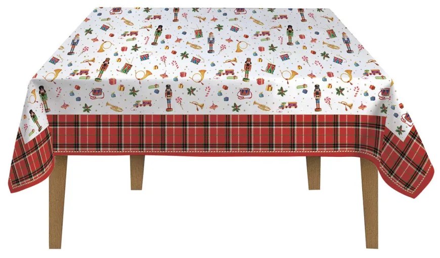 Vintage Nutcracker asztalterítő 145x180cm, 100% pamut