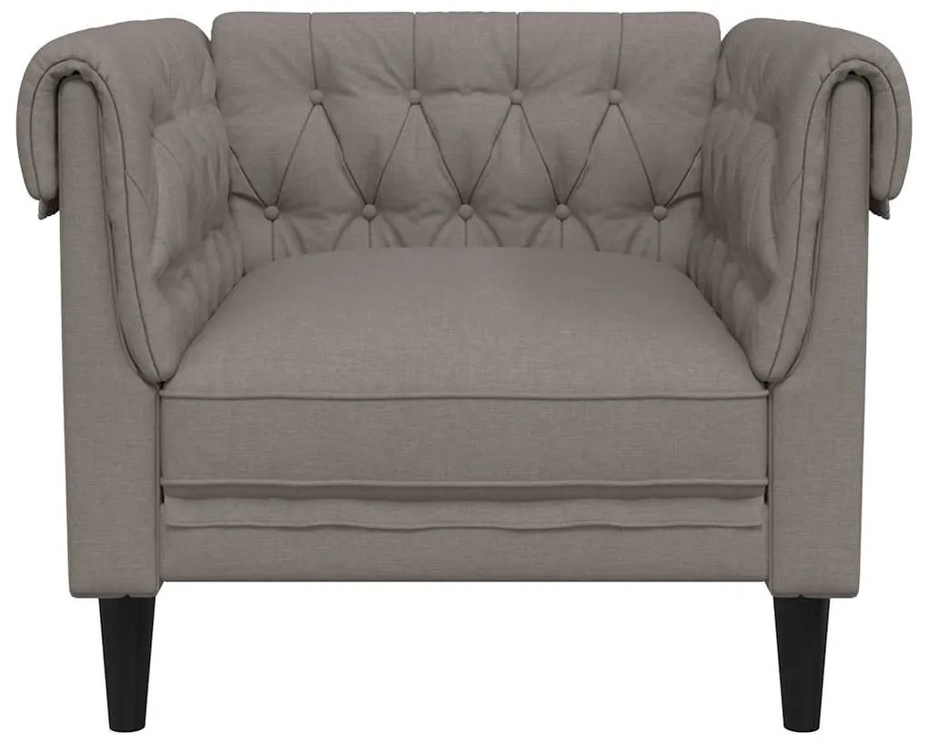 tópszínű szövet Chesterfield kanapé