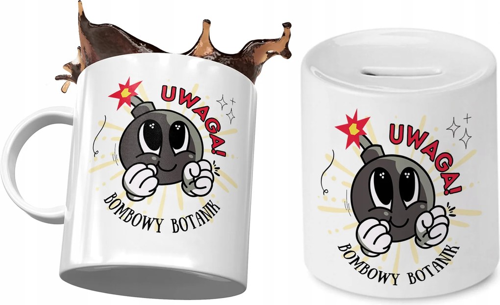 Botanikusoknak Bögre Ajándék Persely Szett Nyomtatott Fotóval