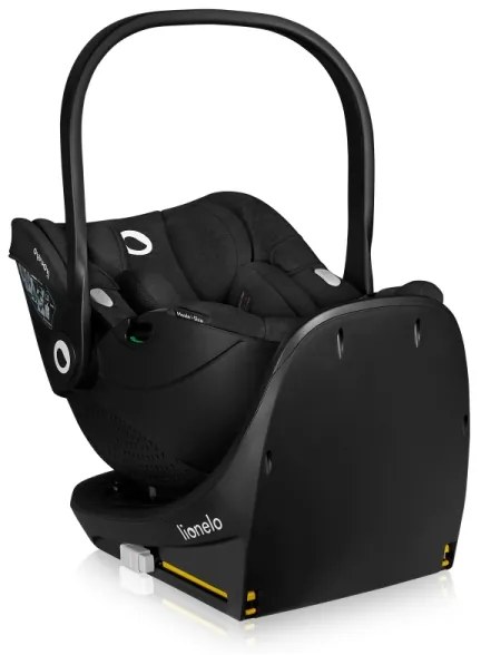 Lionelo - MOXIE SET i-Size autós gyerekülés forgatható bázissal 40-87 cm fekete karbon