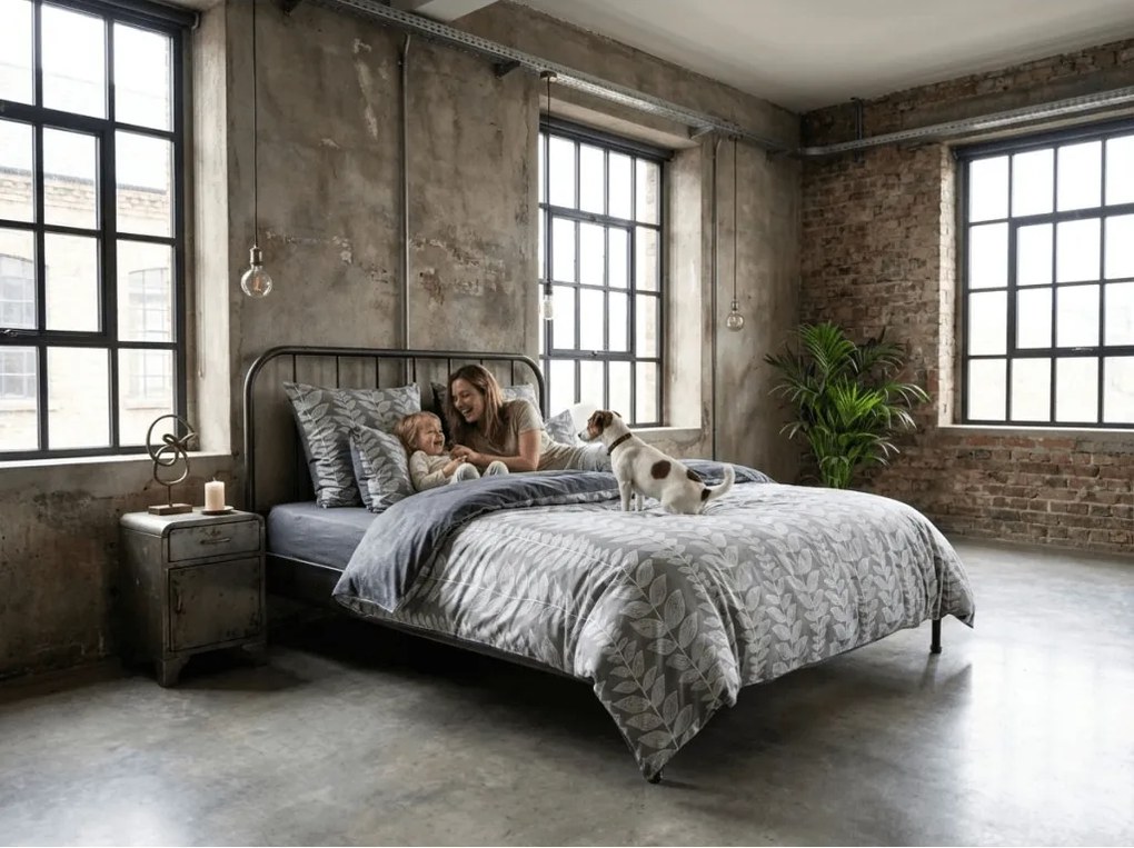 Mikroflanel ágyneműhuzat KAVOLO szürke Ágyneműhuzat mérete: 2 db 70 x 90 cm | 200 x 220 cm