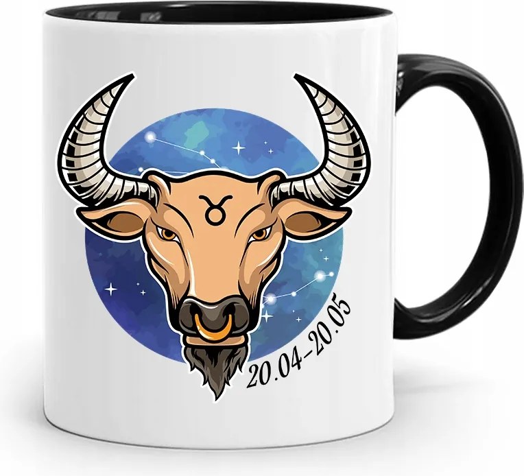 Csillagjegyek Csillagjegy Bögre Fekete Bika fényképes nyomtatással