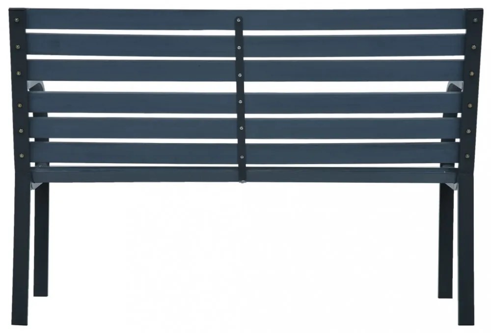 Szürke kerti fapad 120 cm