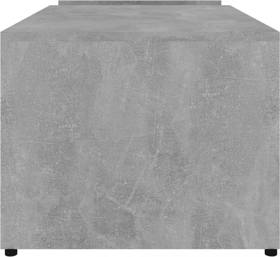 betonszürke szerelt fa dohányzóasztal 90 x 45 x 35 cm
