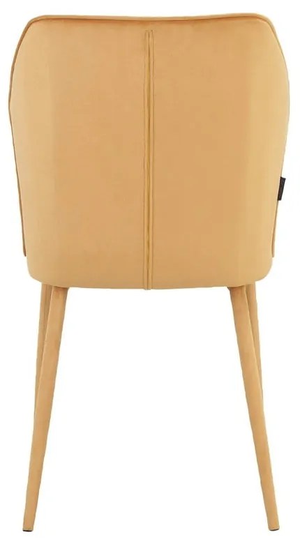 Sárga bársony étkezőszék szett 2 db-os Wilma – Støraa