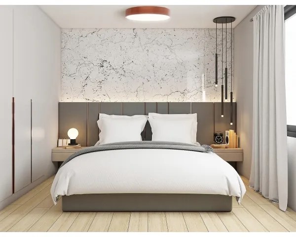 Mennyezeti lámpa érzékelővel CLEO 4xE27/24W/230V á. 50 cm réz