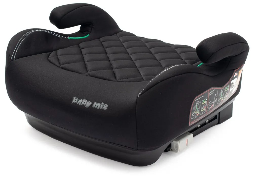 Autós ülésmagasító BABY MIX HERO Plus ISOFIX I-SIZE 2026 black
