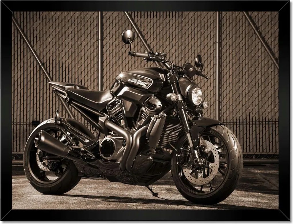 Poszterek keretben 40x30 Harley Davidson Motorkerékpár