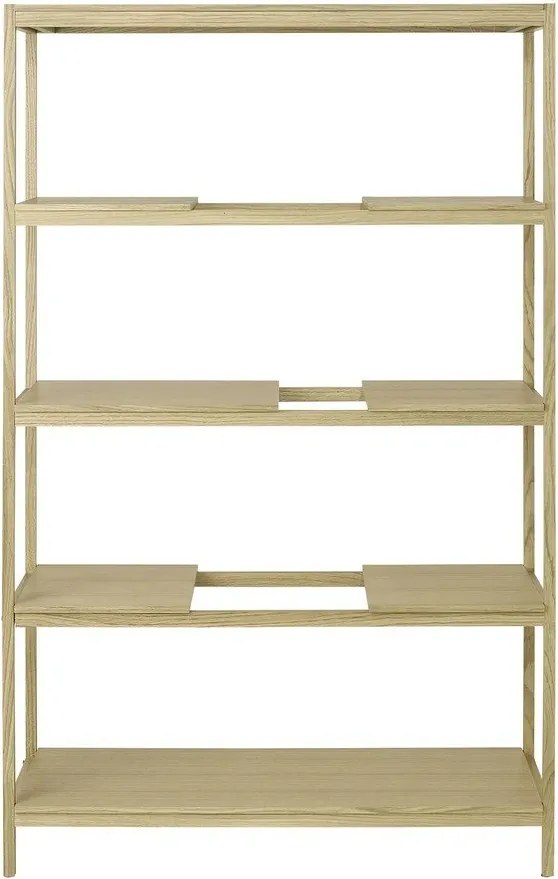 Natúr színű polcos állvány tölgyfa dekorral 105x170x40 cm Sukoya – Blomus