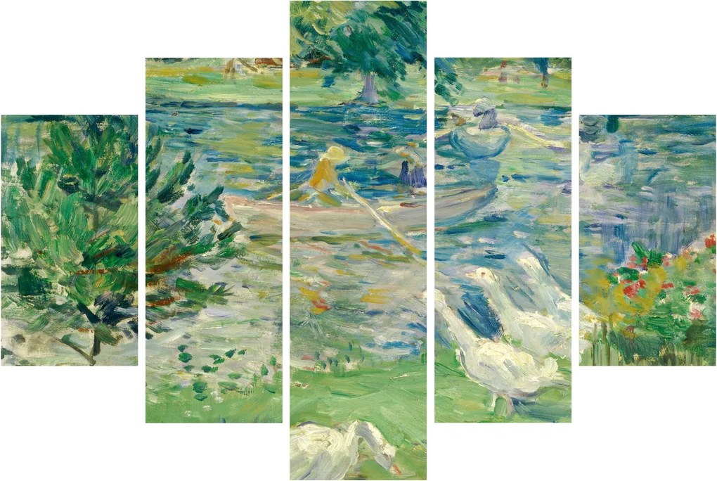 Kép - Berthe Morisot, Girl in a Boat with Geese, reprodukciók (150x105 cm)