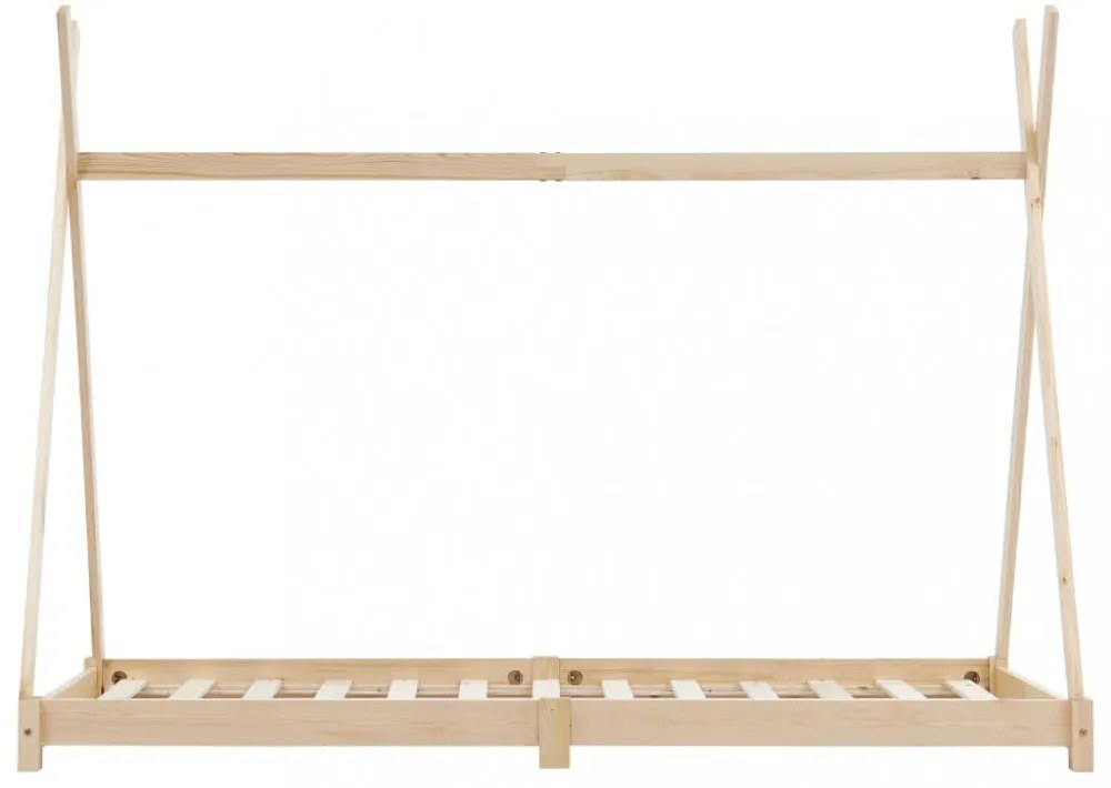 tömör fenyőfa gyerekágy-keret 80 x 160 cm