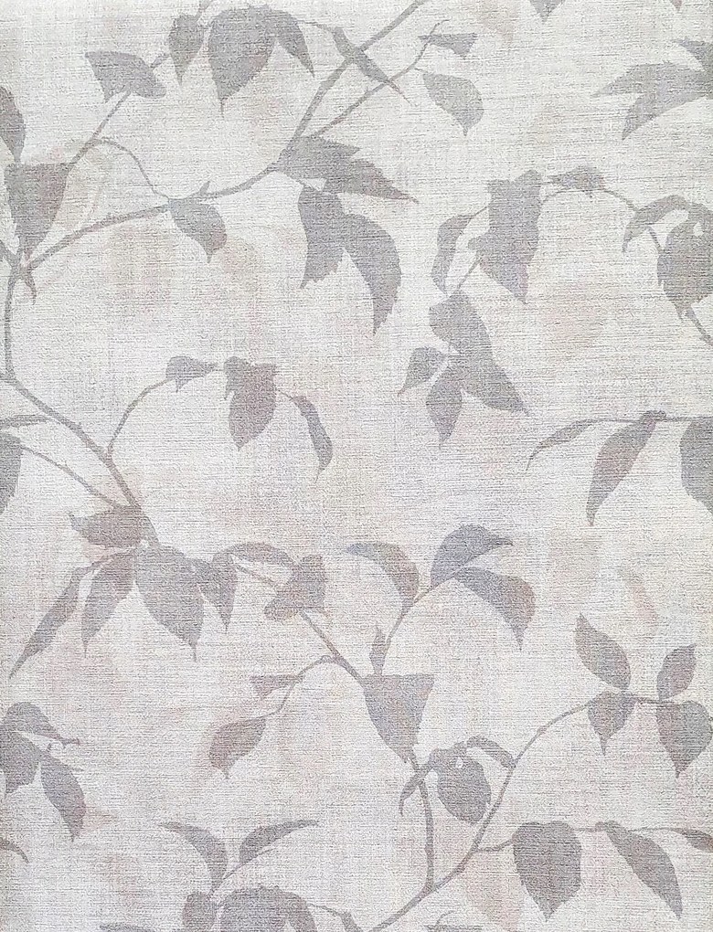 Vinyl tapéta flizelin olasz levelek bézs-szürke anyag