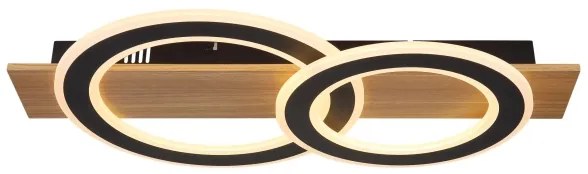 Globo 48038-40 - LED Mennyezeti lámpa JAYDEN LED/40W/230V barna