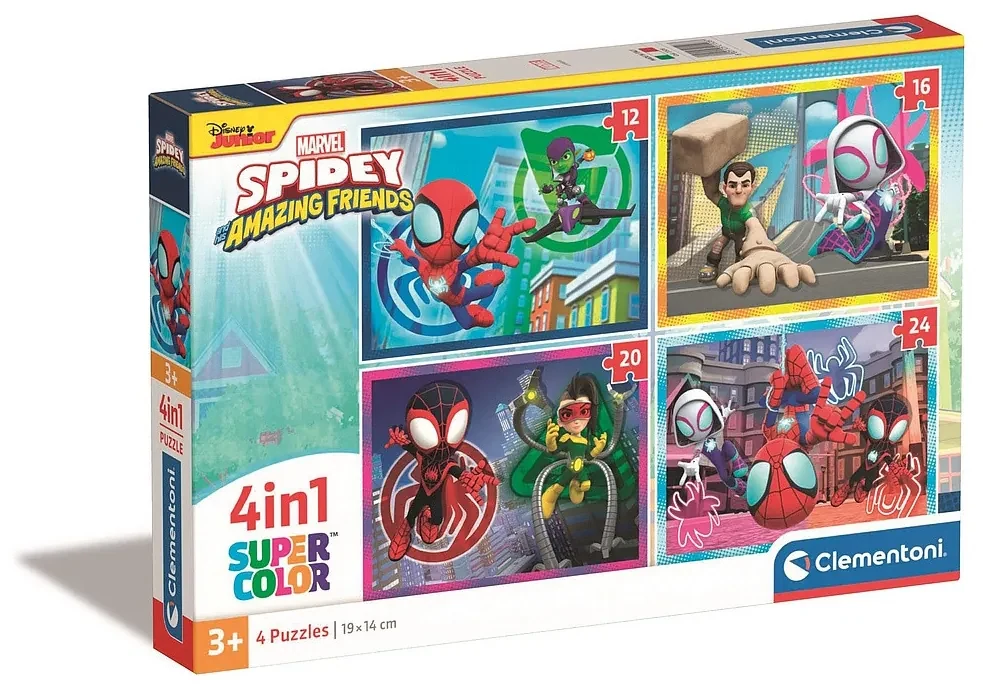 Pókember Spidey 4 az 1-ben puzzle Clementoni