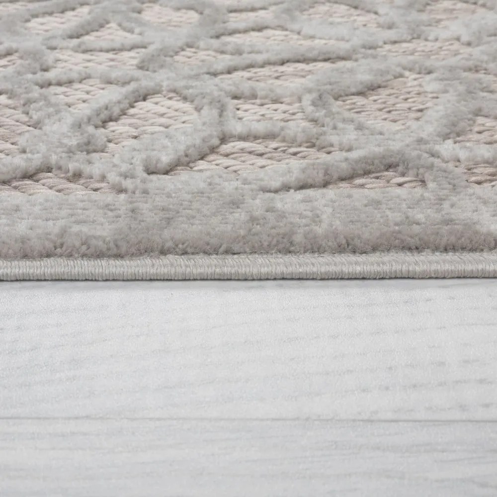Szürke kerek kültéri szőnyeg ø 160 cm Argento - Flair Rugs
