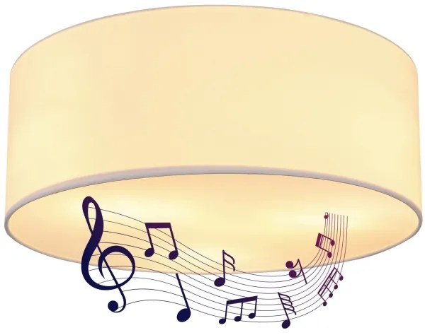 Globo 54004DL - Mennyezeti lámpa hangszóróval THERESA 3xE27/40W/230V