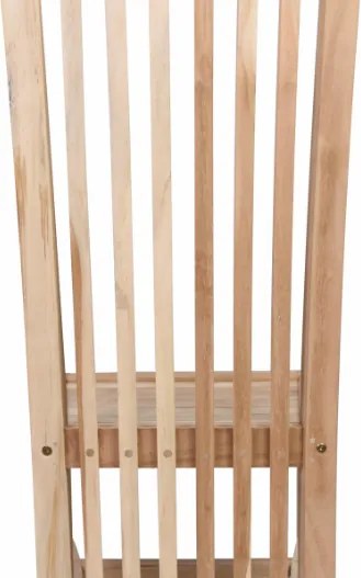 DIVERO Étkezőszékek teakfa felülettel 2 db natúr