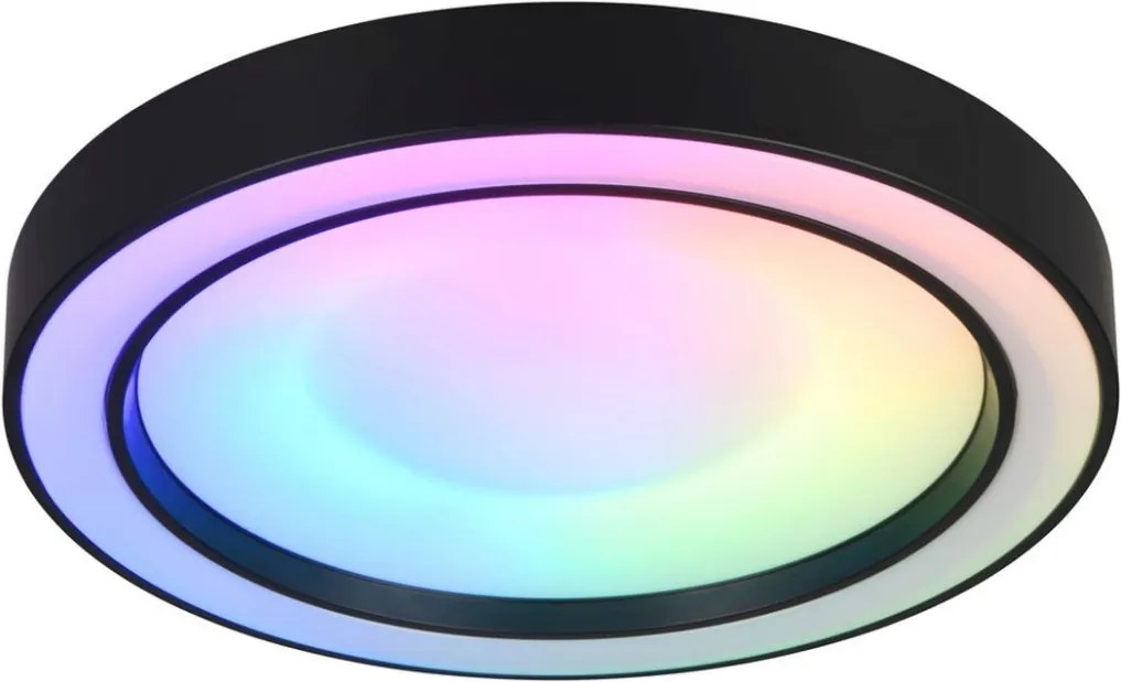 TRIO R65091432 ARCO Kerek Mennyezeti Lámpa Fekete LED IP20