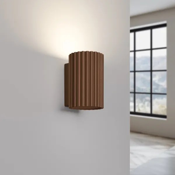 Brilagi - CRESTO LED fali lámpatest 1x GU10/10W/230V, 10 cm, barna