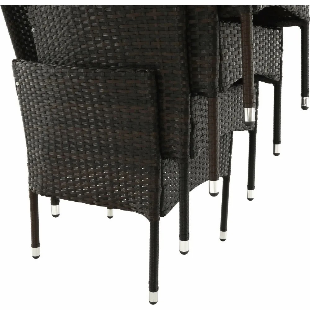Kerti bútor szett LT3930 barna-bézs rattan