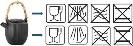 Fekete kőedény teáskanna 850 ml Neri – Bloomingville