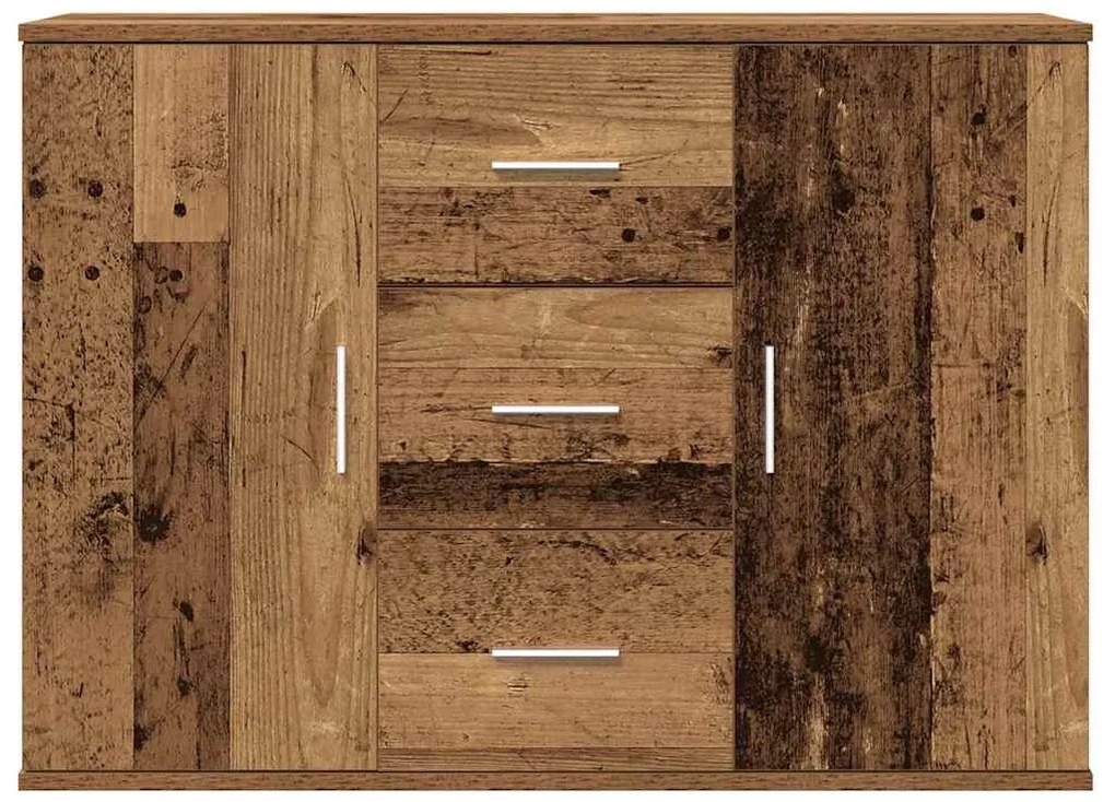 antik fa színű szerelt fa tálalószekrény 90x29,5x65 cm