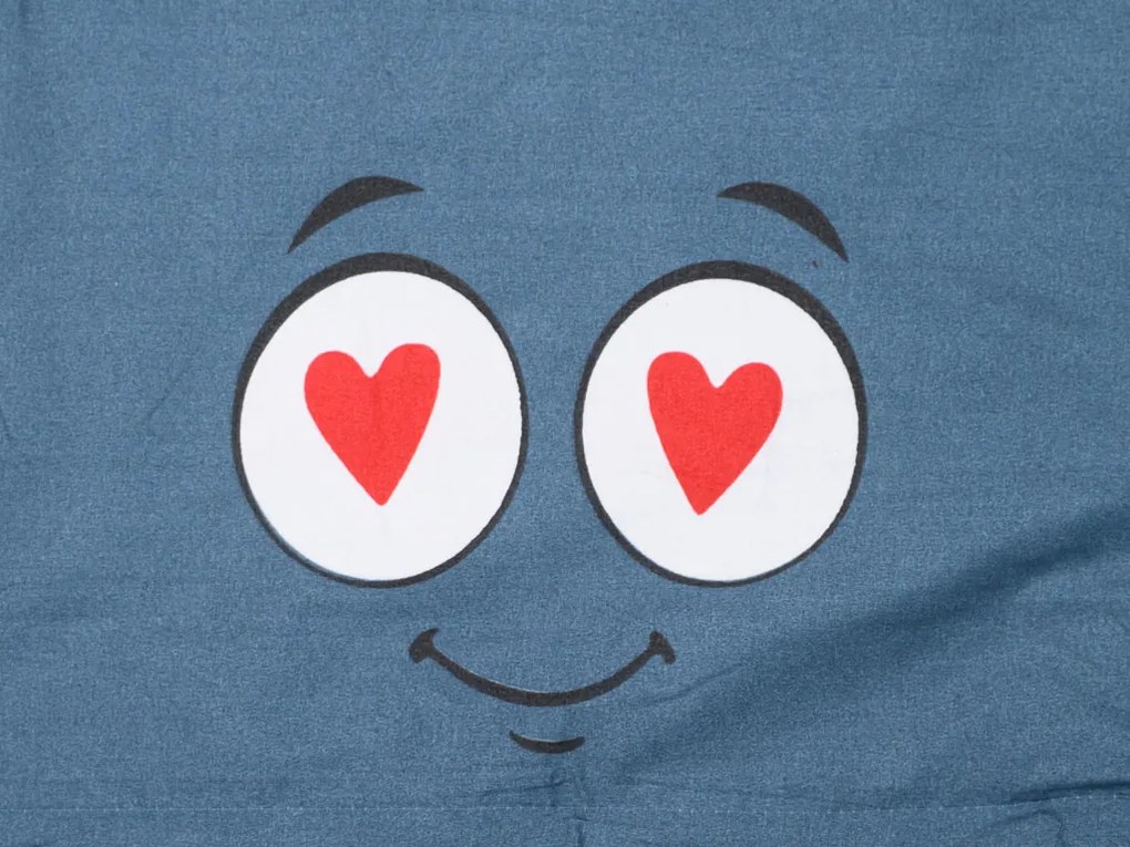 Mikroszálas ágyneműhuzat EMOJI KINYÚJTOTT nyelvvel szürke Ágyneműhuzat mérete: 2 db 70 x 90 cm | 200 x 220 cm