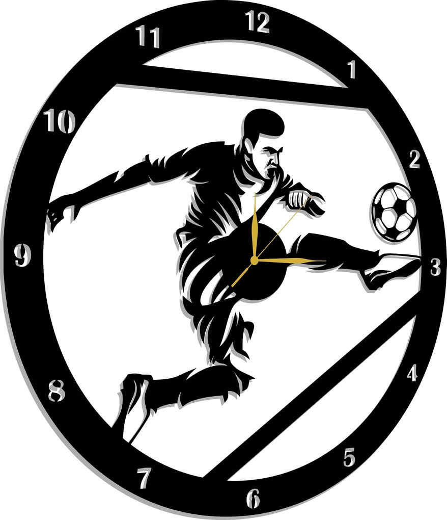 Focista Óra Szurkoló Ajándék 60CM 3D