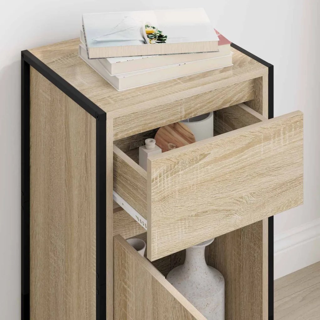 Széf fiókkal Sonoma 81 x 36 x 150.5 cm Faanyag