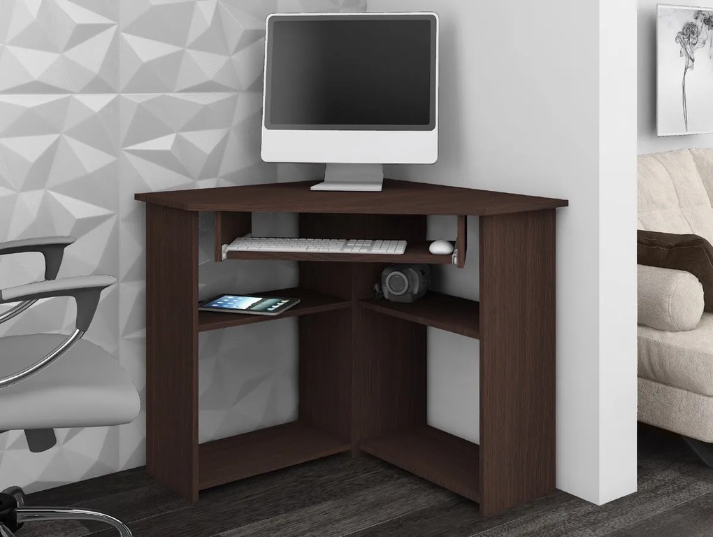Sarok PC asztal Titus (wenge). Akció -16%. 1068780