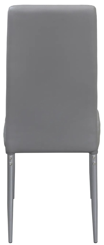 Étkezőszék SIGMA szürke - , 
            Üveg és fém
          , 
            98
          x
            41
          x
            42
          cm