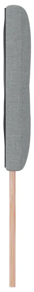 LED Fejtámla Gombos Ráncolt Világosszürke 72 cm Szövet