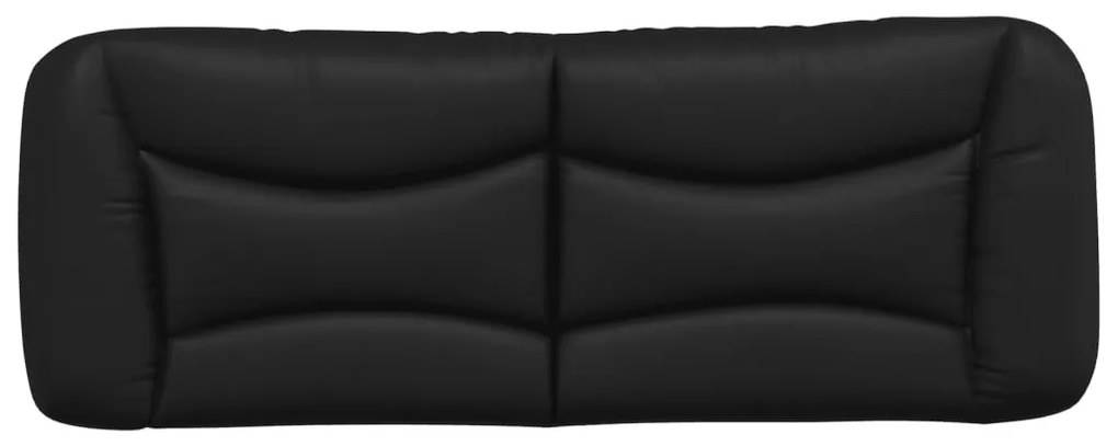 fekete műbőr fejtámla párna Hvar 120 cm