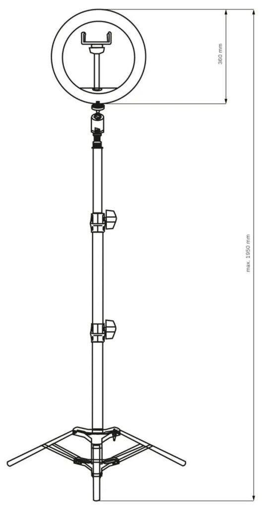 Polux SELFIE 327598 Asztali lámpa 1x15W/LED 2700K-4000K-6000K 330lm IP20