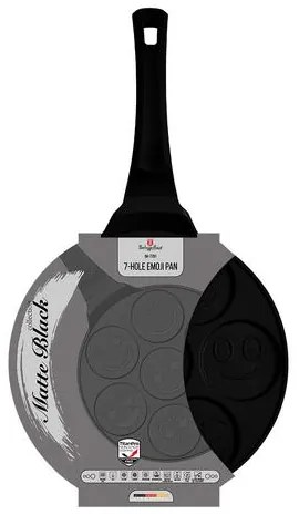 BerlingerHaus 7 lyukú emoji palacsintasütő (26 cm) Black Rose Collection BH/7791