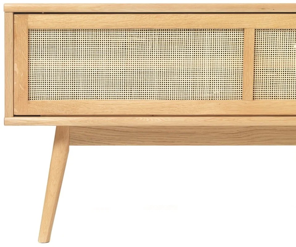 Natúr színű TV-állvány tölgyfa dekorral 150x50 cm Barrali – Unique Furniture