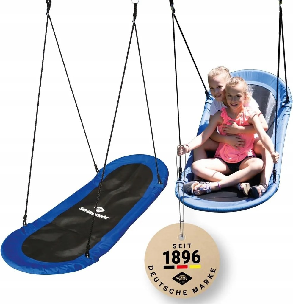 Schildkröt Ovális kerti hinta gyerekeknek felnőtteknek 165x70 cm 150kg-ig