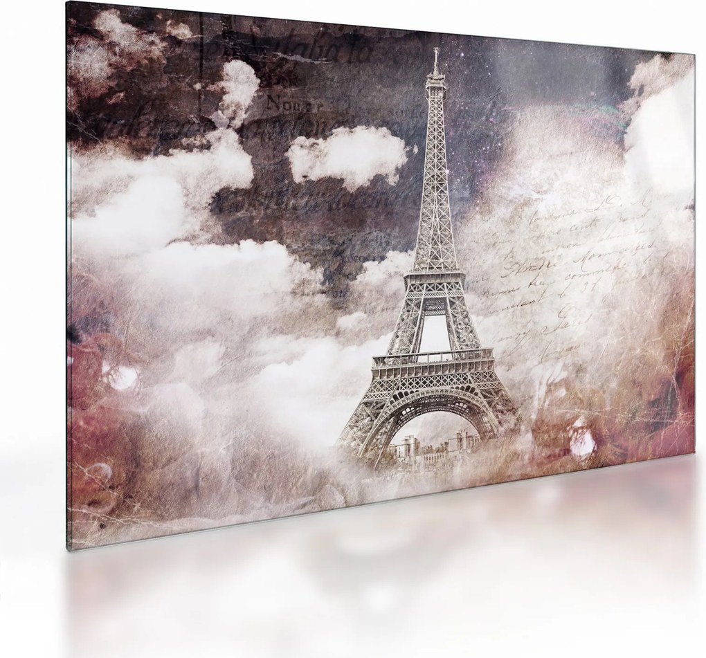 Kép - Eiffel-torony, Párizs, Franciaország (üvegen) (70x50 cm)