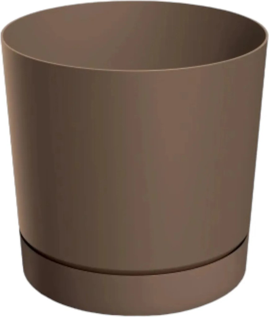 Virágtartó Műanyag Virágtartó Kerek Rusztikus Tégla 24 CM