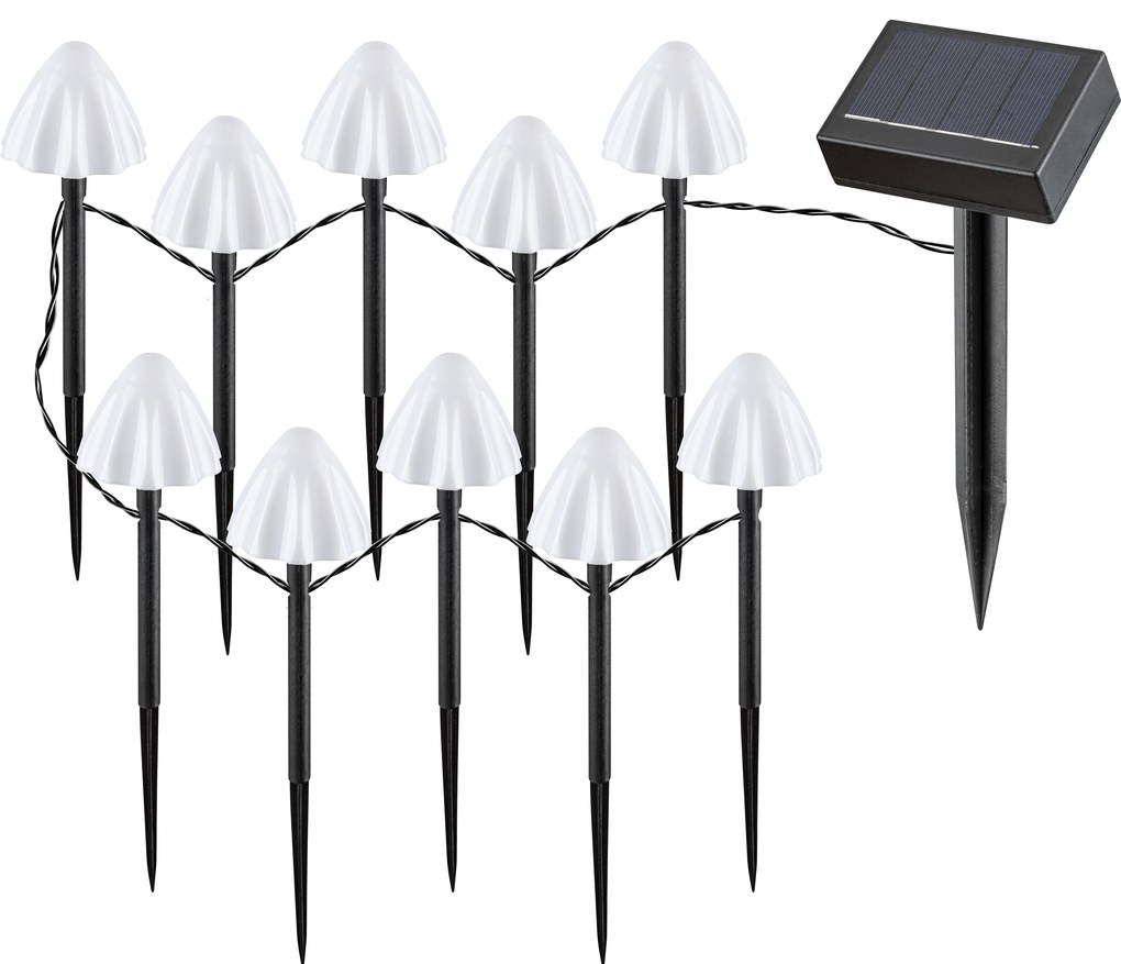 RÁBALUX SKADAR LED NAPELEMES LESZÚRHATÓ LÁMPA 2W 1,2LM 2600K IP44 10DB GOMBA 370CM FŰZÉR