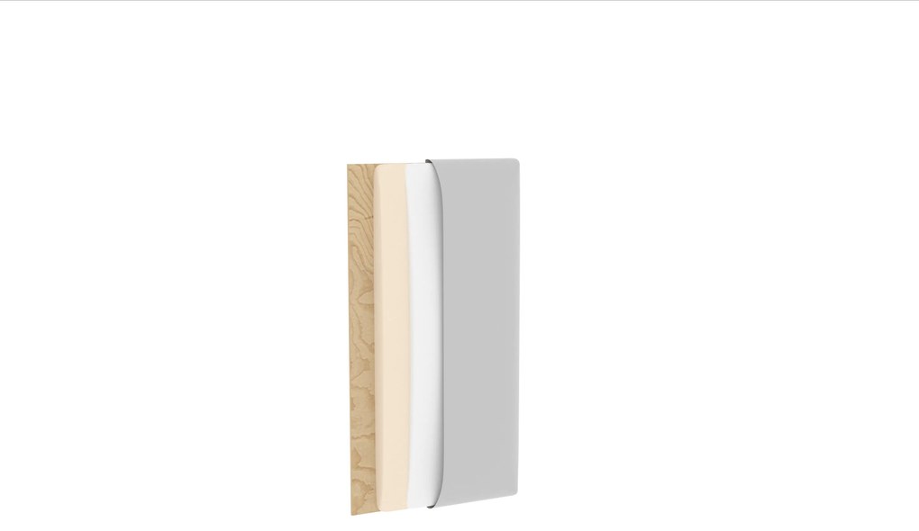 Kárpitozott panel Quadra 50x40 cm (világosszürke). 1048366