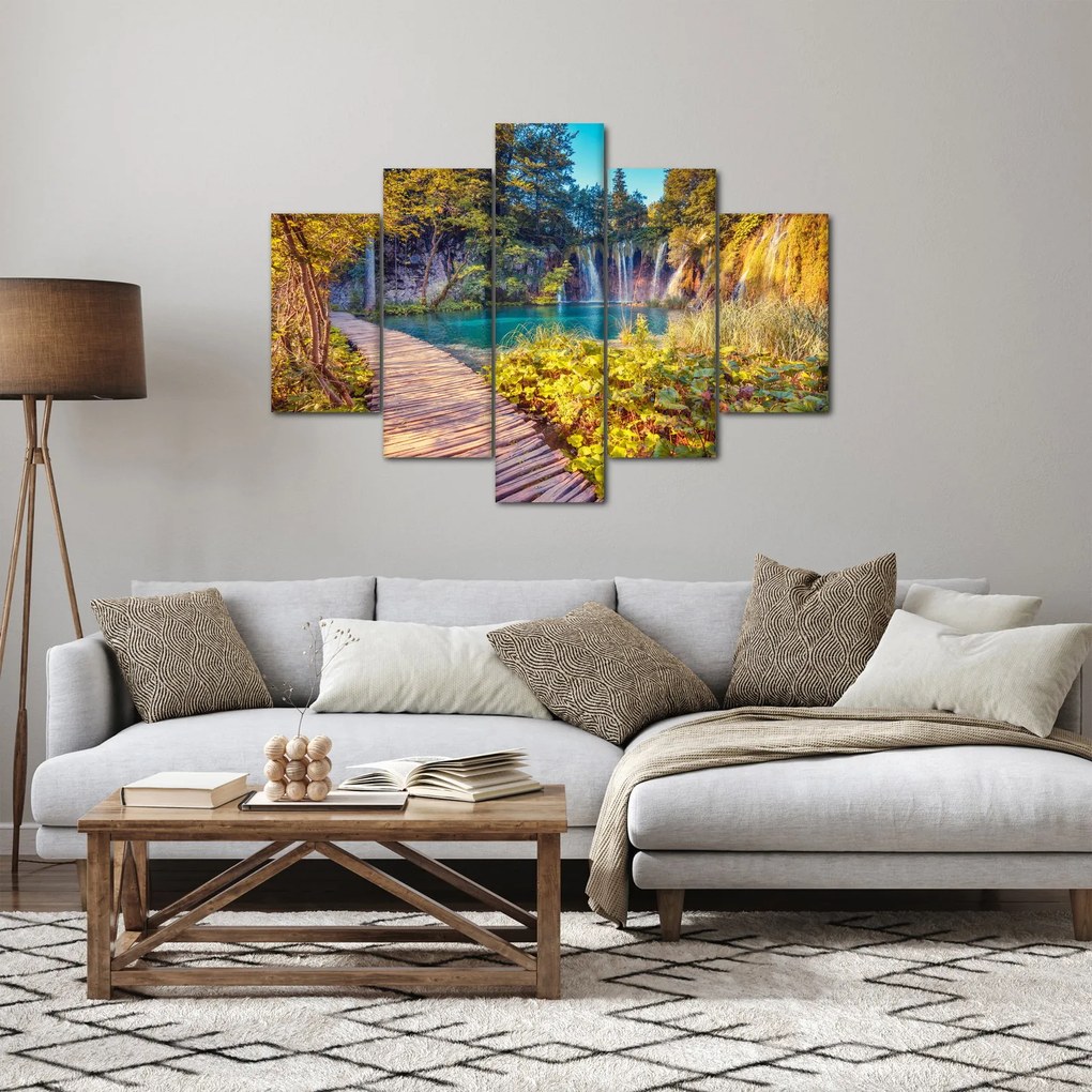 Kép - Plitvicei-tavak, Horvátország (150x105 cm)