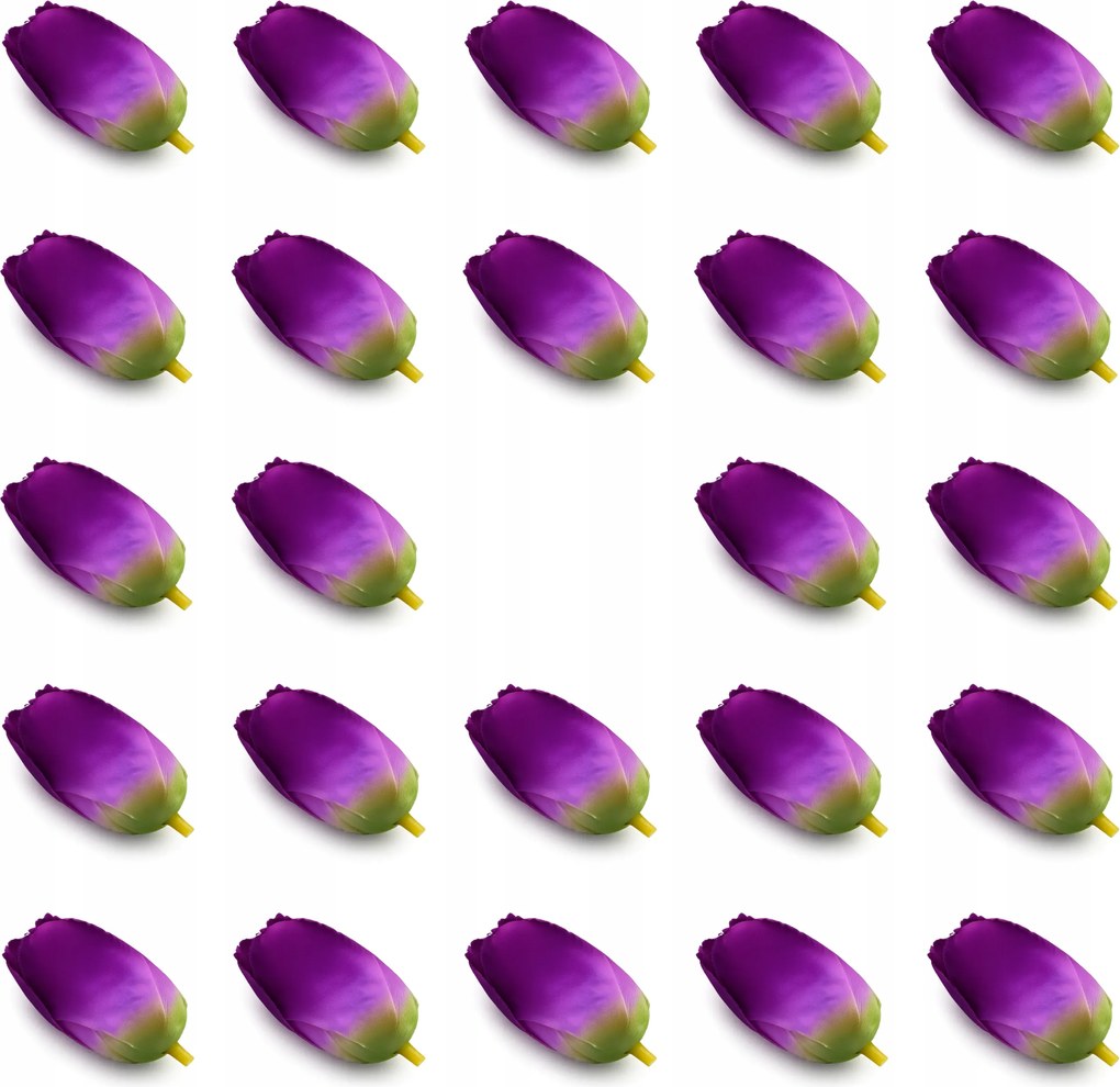 Tulipán Mesterséges Virágfejek Tulipán 7 cm ART101 24db Lila 27