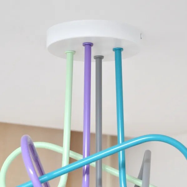 LED mennyezeti lámpa OXFORD 4xE27/10W/230V