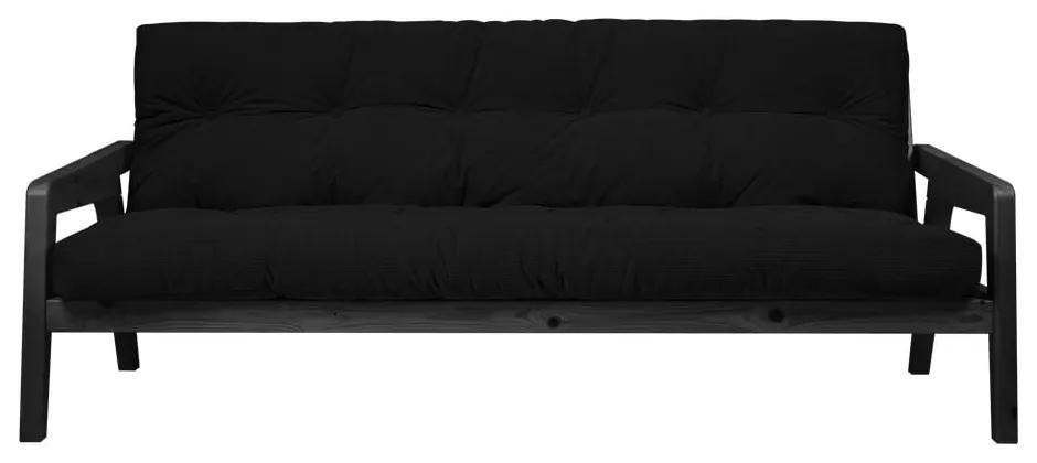 Grab Black Charcoal variálható kordbársony kanapé - Karup Design
