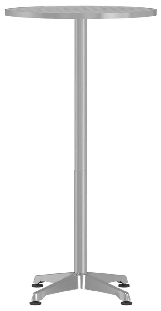 kerti állítható magasságú alumínium bárasztal Ø59,5x70/114,5 cm