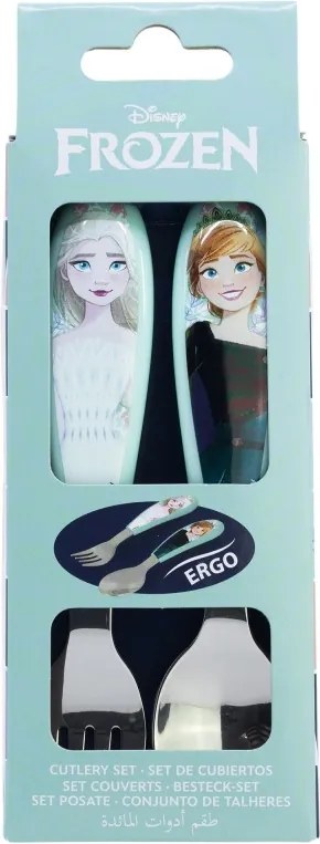 Disney Jégvarázs Snowy Tale fém ergo evőeszköz készlet - 2 darabos