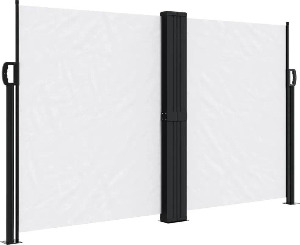 vidaXL fehér behúzható oldalsó napellenző 140 x 1000 cm